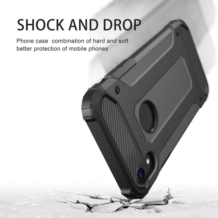 For iPhone XR TPU + PC Armor Combination Back Cover Case(Red) by buy2fix