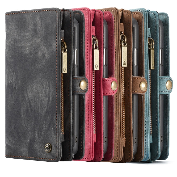 For iPhone XR CaseMe Detachable Multifunctional Horizontal Flip Leather Case with Card Slot & Holder & Zipper Wallet & Photo Frame (Red) - More iPhone Cases by CaseMe | Online Shopping UK | buy2fix