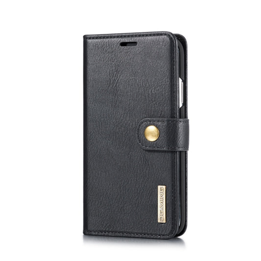 For iPhone XR DG.MING Crazy Horse Texture Flip Detachable Magnetic Leather Case with Holder & Card Slots & Wallet (Black) - More iPhone Cases by DG.MING | Online Shopping UK | buy2fix