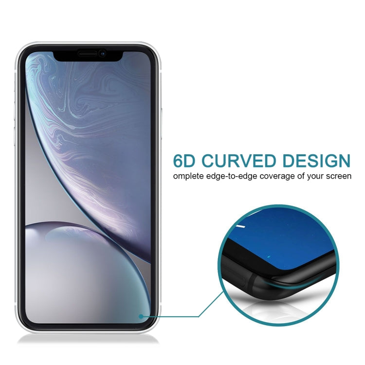 For iPhone XR 9H 6D Anti-peep Tempered Glass Film - iPhone XR Tempered Glass by buy2fix | Online Shopping UK | buy2fix