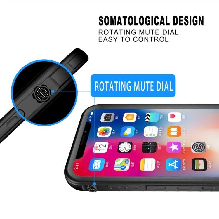 For iPhone X / XS 2m Waterproof Snowproof 2m Shockproof Dustproof PC+Silicone Case (Black) - More iPhone Cases by buy2fix | Online Shopping UK | buy2fix