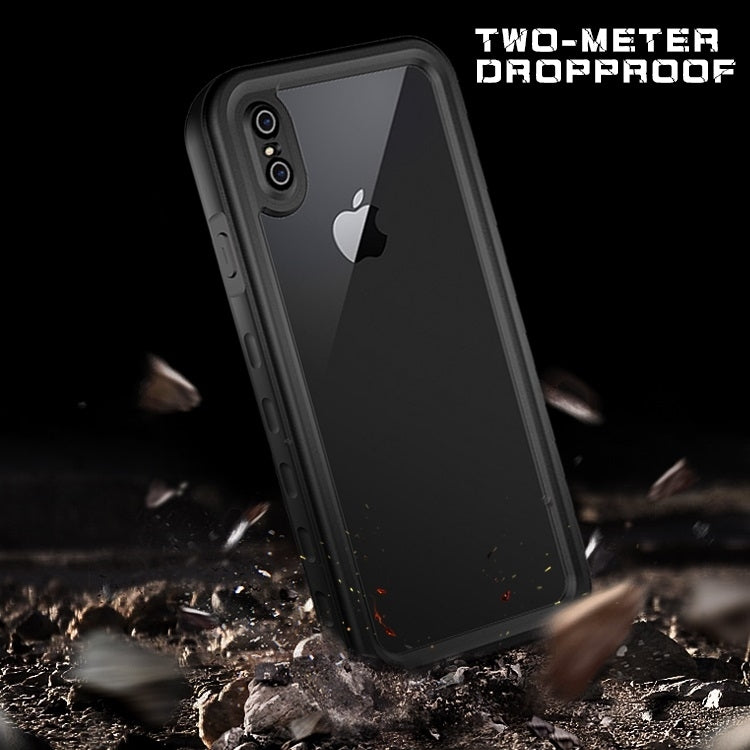 For iPhone X / XS 2m Waterproof Snowproof 2m Shockproof Dustproof PC+Silicone Case (Black) - More iPhone Cases by buy2fix | Online Shopping UK | buy2fix