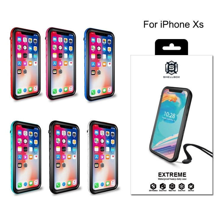 For iPhone X / XS 2m Waterproof Snowproof 2m Shockproof Dustproof PC+Silicone Case (Black) - More iPhone Cases by buy2fix | Online Shopping UK | buy2fix