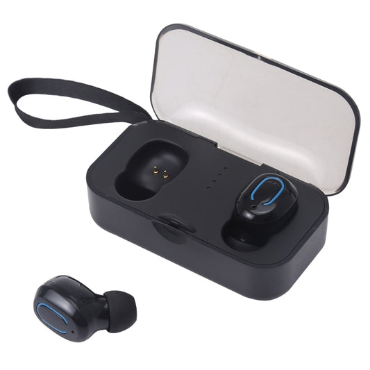 TI8S TWS Dazzling Wireless Stereo Bluetooth 5.0 Earphones with Charging Case(Black) by buy2fix