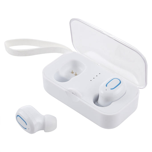 TI8S TWS Dazzling Wireless Stereo Bluetooth 5.0 Earphones with Charging Case(White) by buy2fix