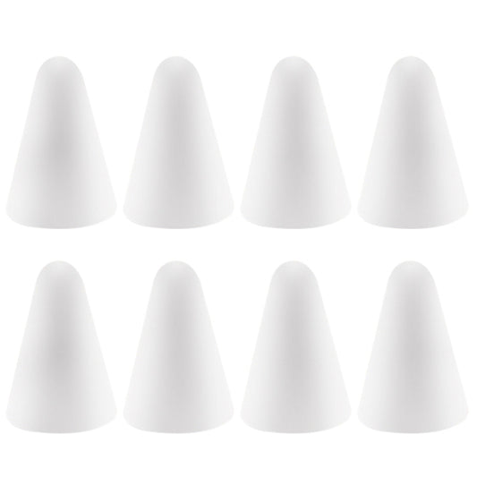 8 PCS Non-slip Mute Wear-resistant Nib Cover for Apple Pencil 1 / 2(White) - Pencil Accessories by buy2fix | Online Shopping UK | buy2fix