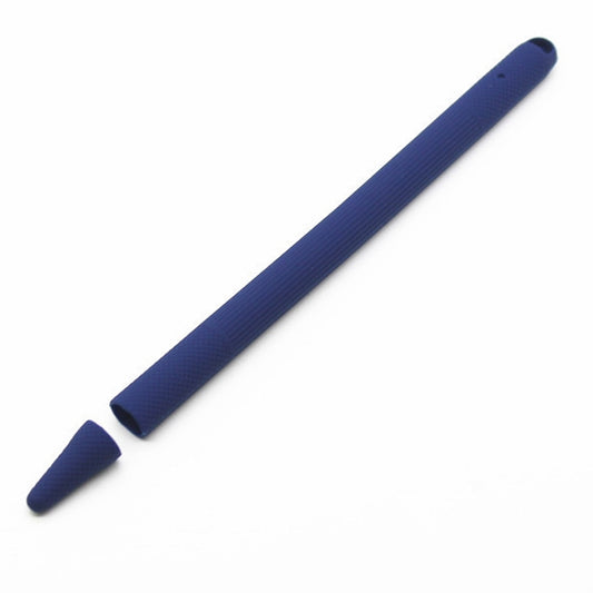 Stylus Pen Silica Gel Shockproof Protective Case for Apple Pencil 2 (Dark Blue) by buy2fix
