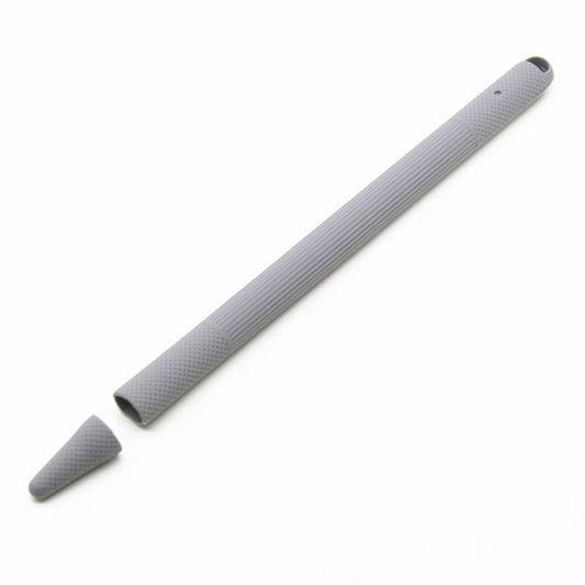 Stylus Pen Silica Gel Shockproof Protective Case for Apple Pencil 2 (Grey) by buy2fix