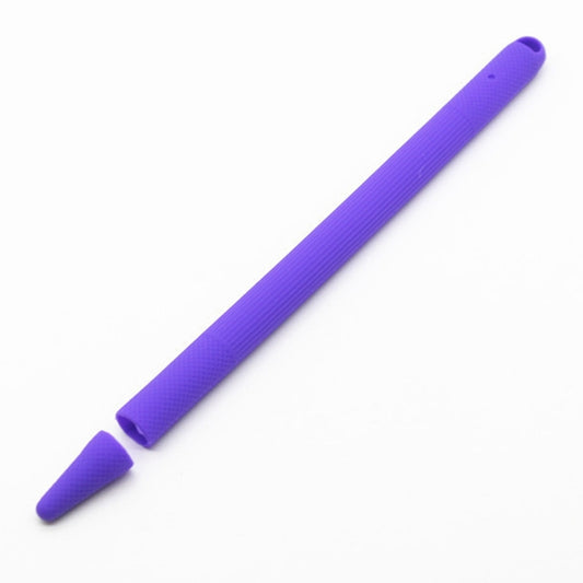 Stylus Pen Silica Gel Shockproof Protective Case for Apple Pencil 2 (Purple) by buy2fix