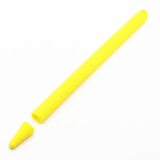Stylus Pen Silica Gel Shockproof Protective Case for Apple Pencil 2 (Yellow) by buy2fix
