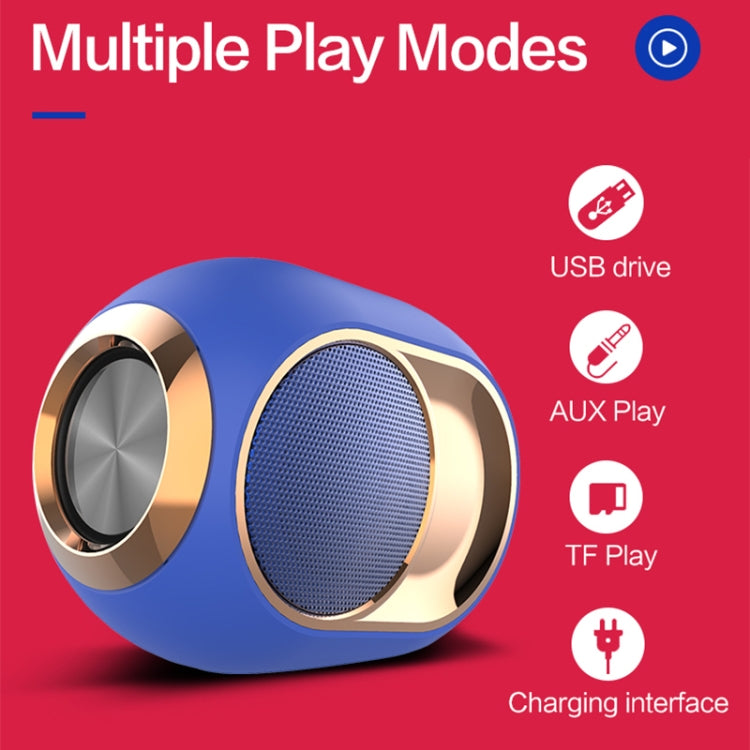 X6 TWS Outdoor Waterproof Bass Wireless Bluetooth Speaker, Support Hands-free / USB / AUX / TF Card (Red) - Waterproof Speaker by buy2fix | Online Shopping UK | buy2fix