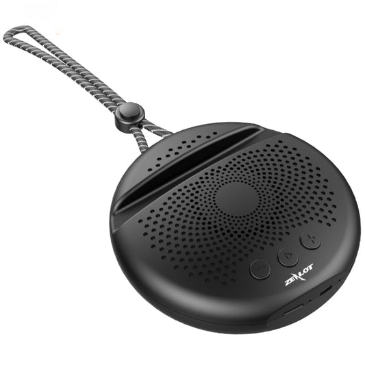 ZEALOT S24 Portable Stereo Bluetooth Speaker with Lanyard & Mobile Card Slot Holder, Supports Hands-free Call & TF Card (Black) - Desktop Speaker by ZEALOT | Online Shopping UK | buy2fix