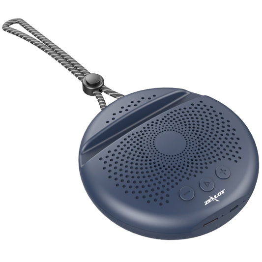ZEALOT S24 Portable Stereo Bluetooth Speaker with Lanyard & Mobile Card Slot Holder, Supports Hands-free Call & TF Card (Dark Blue) - Desktop Speaker by ZEALOT | Online Shopping UK | buy2fix