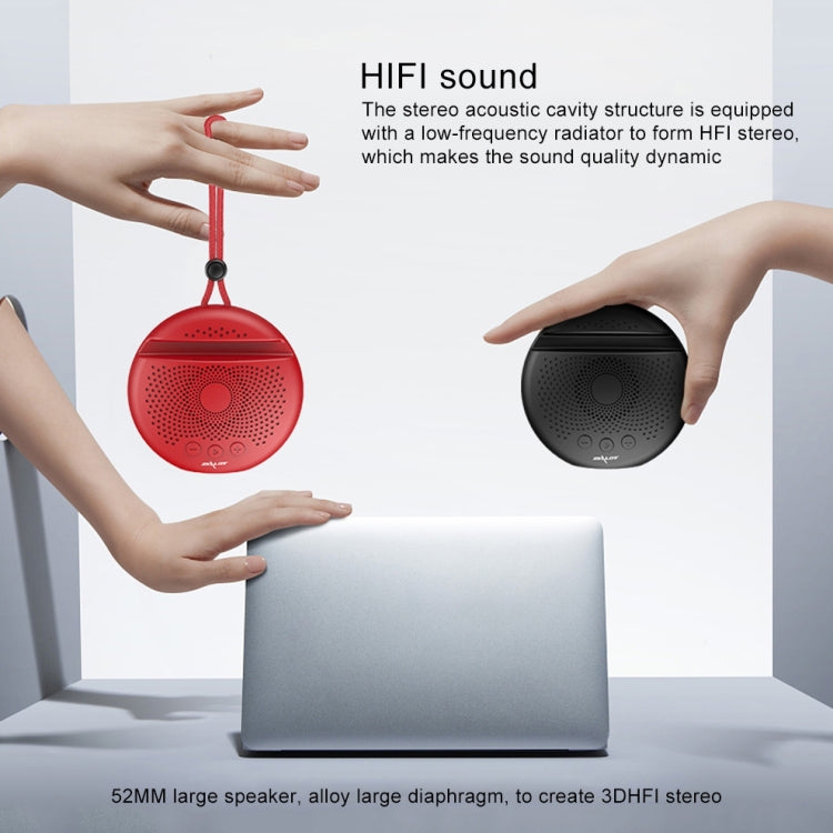 ZEALOT S24 Portable Stereo Bluetooth Speaker with Lanyard & Mobile Card Slot Holder, Supports Hands-free Call & TF Card (Red) - Desktop Speaker by ZEALOT | Online Shopping UK | buy2fix