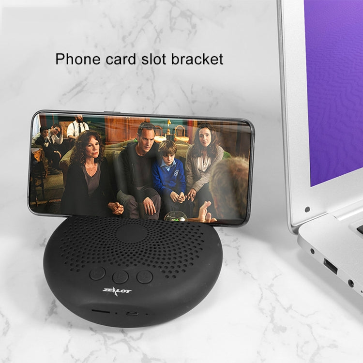 ZEALOT S24 Portable Stereo Bluetooth Speaker with Lanyard & Mobile Card Slot Holder, Supports Hands-free Call & TF Card (Red) - Desktop Speaker by ZEALOT | Online Shopping UK | buy2fix