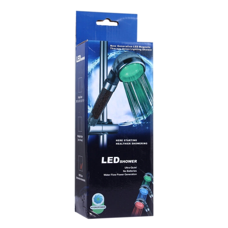 SDS-A21 15 LEDs ABS Temperature Sensor RGB LED Shower Head, Size: 22 x 8 x 4.5cm, Interface: 20mm - Shower Head by buy2fix | Online Shopping UK | buy2fix