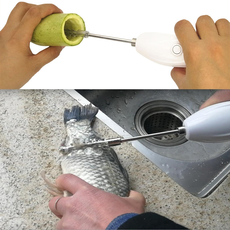 Household Kitchen Mini Multi-functional Rechargeable Scaler Kitchen Vegetable Core Digger by buy2fix