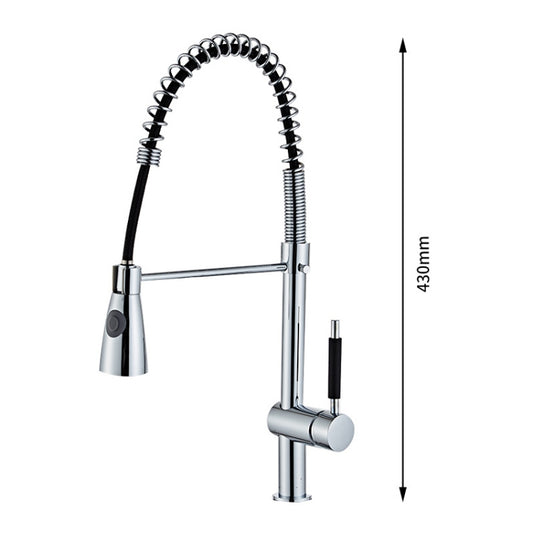 Universal Rotation Multi-functional Pull-out Kitchen Waterfall Faucet Sink Hot Cold Shower by buy2fix