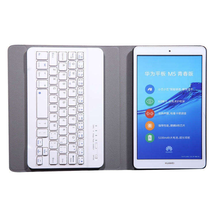 A0M5 Detachable Bluetooth Keyboard + Ultrathin Horizontal Flip Leather Tablet Case for Huawei MediaPad M5 & Honor Tab 5 8 inch, with Holder(Gold) by buy2fix