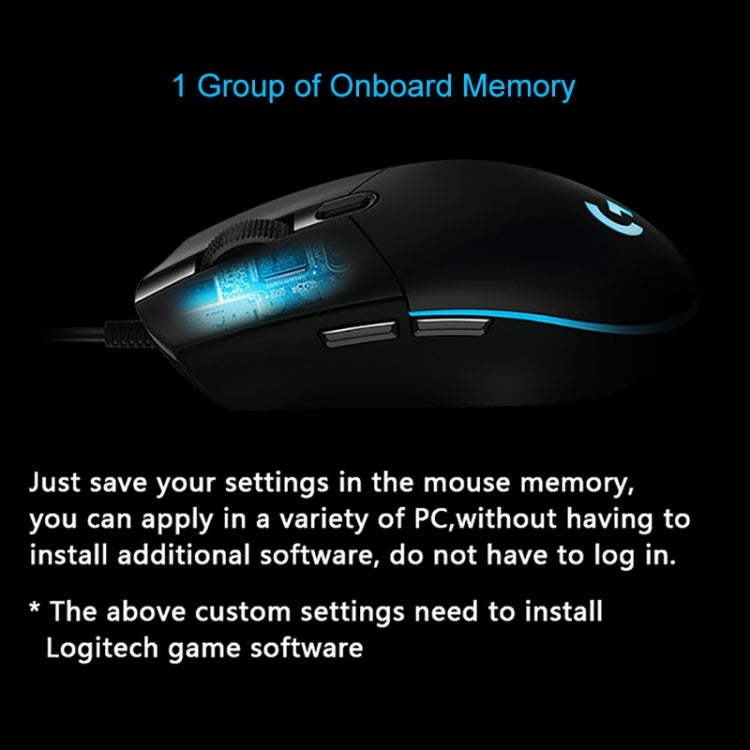 Logitech G102 6-keys RGB Glowing 6000DPI Five-speed Adjustable Wired Optical Gaming Mouse, Length: 2m (Black) - Wired Mice by Logitech | Online Shopping UK | buy2fix