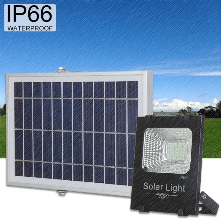 150W 176 LEDs SMD 2835 IP66 Waterproof Ultra-thin Solar Powered Timing LED Flood Light with 6V / 0.83A Solar Panel & Remote Control(White Light) - Solar Lights by buy2fix | Online Shopping UK | buy2fix