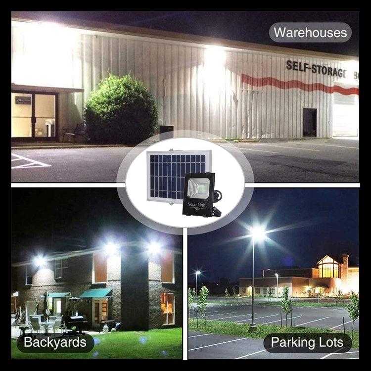 150W 176 LEDs SMD 2835 IP66 Waterproof Ultra-thin Solar Powered Timing LED Flood Light with 6V / 0.83A Solar Panel & Remote Control(White Light) - Solar Lights by buy2fix | Online Shopping UK | buy2fix