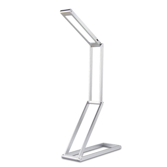 LED Desk Lamp 3W Folding Adjust USB Charging Eye Protection Table Lamp(Silver) by Fonkin