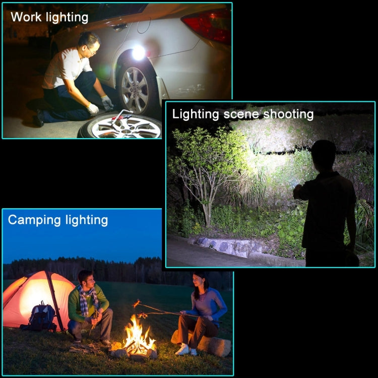 PR5W-1 5W COB+1W F8 IP43 Waterproof White Light LED Torch Work Light , 400 LM Multi-function USB Charging Portable Emergency Work Stand Light with Magnetic & 360 Degrees Swivel Hook(Blue) by buy2fix