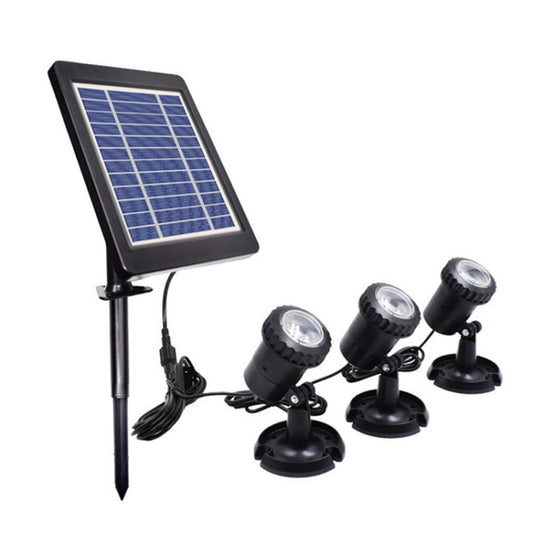 3 In 1 Warm Light Lawn Insertion Pool Diving Solar Spotlight by buy2fix