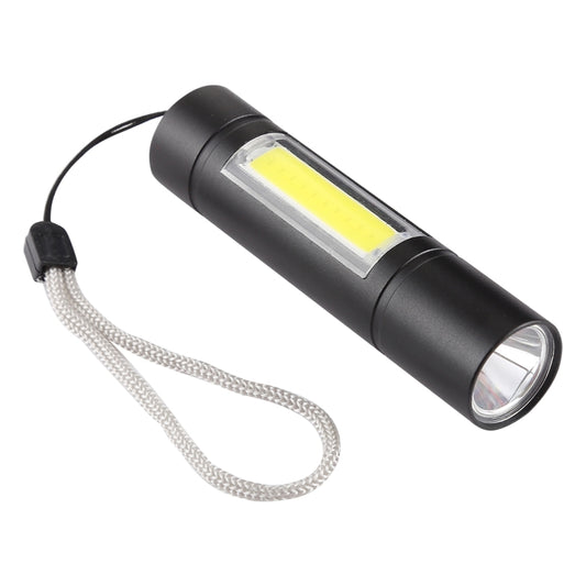 A1 USB Charging Waterproof Fixed Focus XPE + COB Flashlight with 3-Modes & Storage Box by buy2fix
