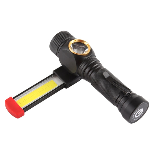 W550 10W 800LM USB Charging T6 + COB IPX6 Waterproof Strong LED Flashlight Work Lamp with 5-Modes by buy2fix