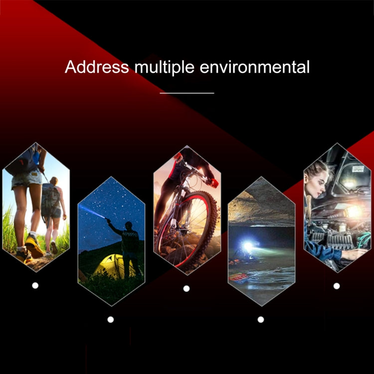 10W USB Charging XM-L2 T6 IPX6 Waterproof Strong LED Flashlight with 5-Modes & USB Cable & Rope by buy2fix