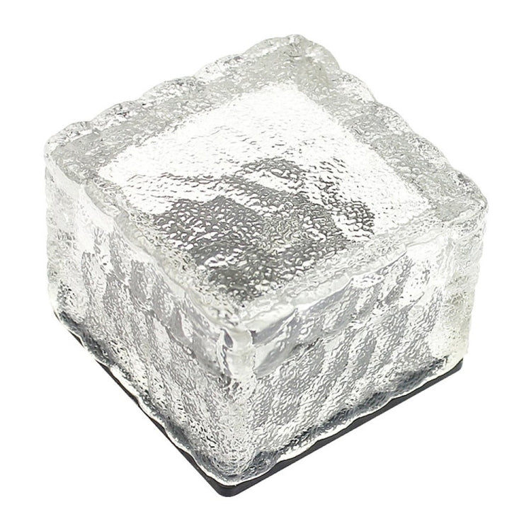 Solar Powered Square Tempered Glass Outdoor LED Buried Light Garden Decoration Lamp IP55 Waterproof,Size: 7 x 7 x 5cm (Warm White) - Buried Lights by buy2fix | Online Shopping UK | buy2fix