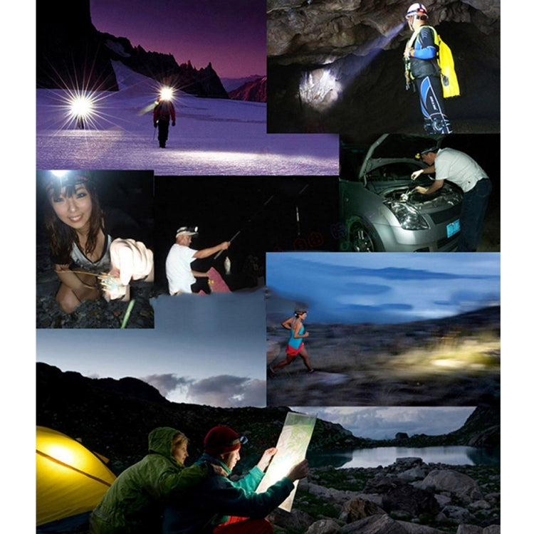 5W 4-Modes Waterproof White Light LED Head Lamp , 140LM Outdoor Mini USB Charging Body Motion Sensor with USB Cable for Running / Fishing by buy2fix