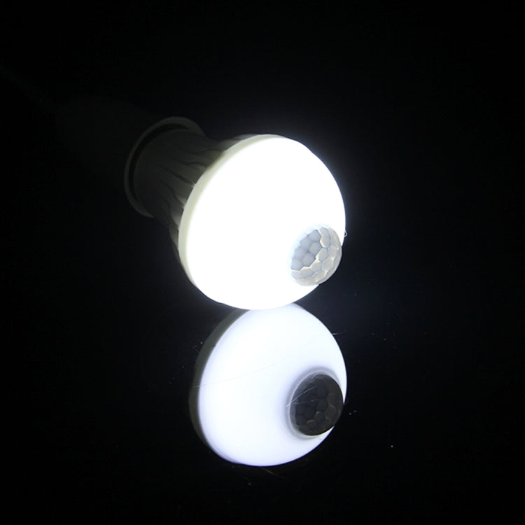 E27 9W Infrared Motion Sensor LED Light Bulb, Sensor Distance: 4-6m, AC 85-265V - Sensor LED Lights by buy2fix | Online Shopping UK | buy2fix