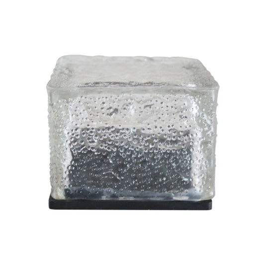 IP68 Waterproof Solar Powered Tempered Glass Outdoor LED Buried Light Garden Decoration Lamp with 0.2W Solar Panel(Red Light) by buy2fix