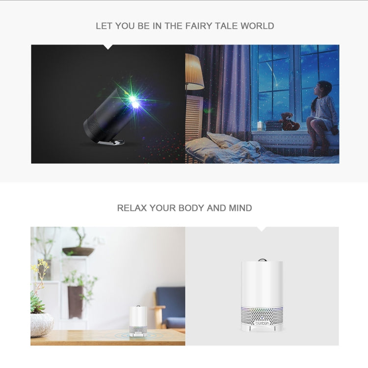 Blinblin Major 1 6W USB Charging Portable RGB Laser Projector Bluetooth Stereo Sound Speaker(White) - Desktop Speaker by buy2fix | Online Shopping UK | buy2fix