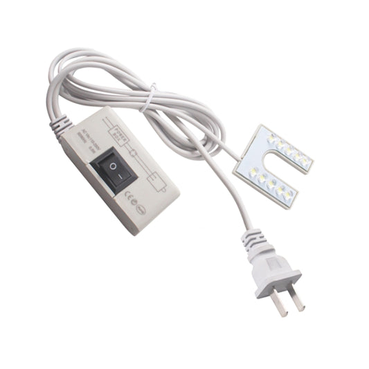 10 LEDs Sewing Machine Lamp U-shaped Highlight Magnet Working Energy-saving Lamp (US Plug) - Desk Lamps by buy2fix | Online Shopping UK | buy2fix