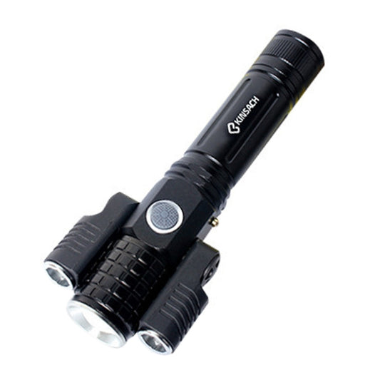 KS-738 USB Charging Waterproof T6+XPE Zoomable LED Flashlight with 4-Modes by buy2fix