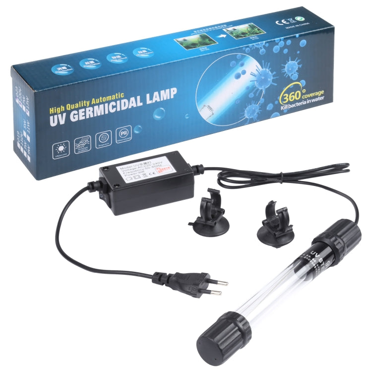 UV-009 9W Ultraviolet Germicidal Lamp Disinfection Light for Aquarium, EU Plug - Fish Tank Lamps by buy2fix | Online Shopping UK | buy2fix