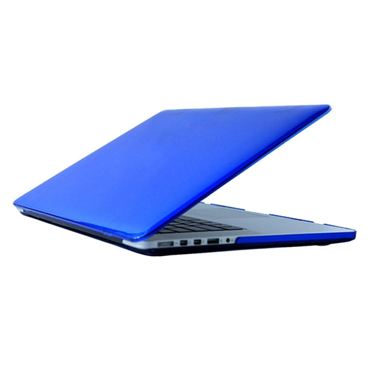 For 2016 New Macbook Pro 13.3 inch A1706 & A1708 Laptop Crystal PC Protective Case(Dark Blue) by buy2fix
