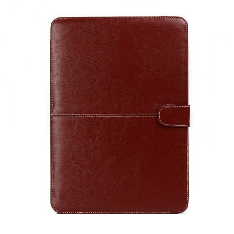 For 2016 New Macbook Pro 15.4 inch A1707 Laptop Crazy Horse Texture Horizontal Flip Leather Case(Coffee) - MacBook Pro Cases by buy2fix | Online Shopping UK | buy2fix