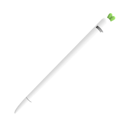 LOVE MEI For Apple Pencil 1 Carrot Shape Stylus Pen Silicone Protective Case Cover (White) by LOVE MEI