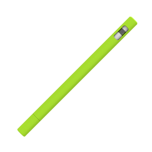 LOVE MEI For Apple Pencil 1 Triangle Shape Stylus Pen Silicone Protective Case Cover (Fluorescent Green) by LOVE MEI
