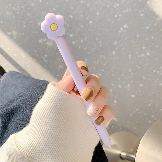 Cute Cartoon Silicone Protective Cover for Apple Pencil 1(Purple) by buy2fix