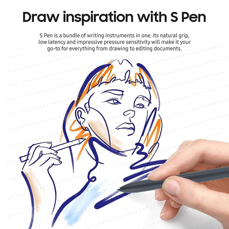 High Sensitivity Stylus Pen For Samsung Galaxy Tab S7/S7+/S7 FE/S8/S8+/S8 Ultra/S9/S9+/S9 Ultra/S10/S10+/S10 Ultra (Black) - Stylus Pen by buy2fix | Online Shopping UK | buy2fix
