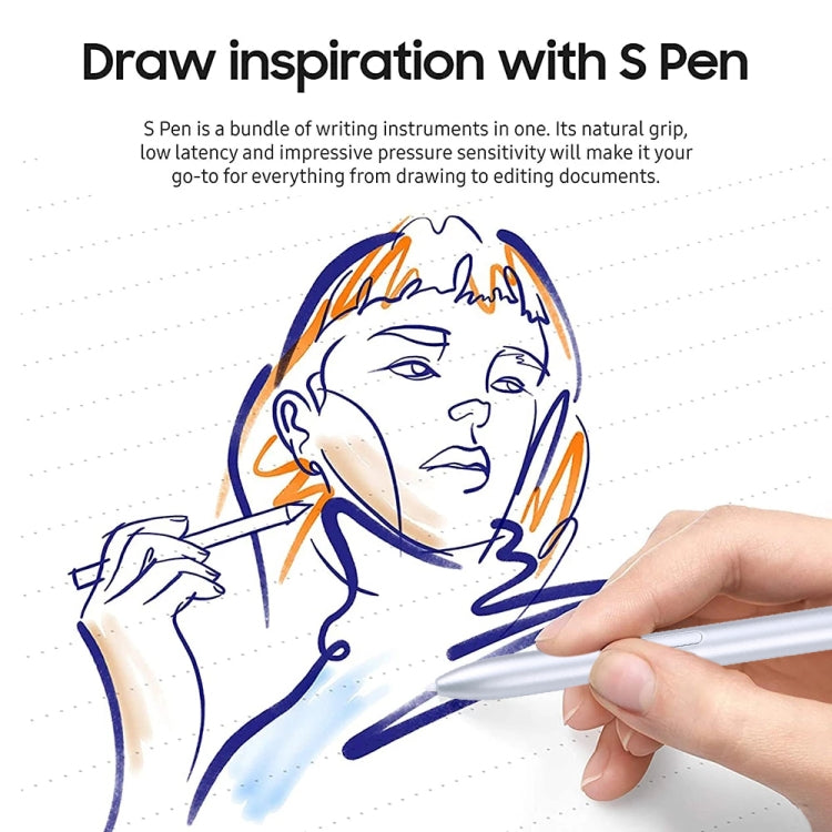 High Sensitivity Stylus Pen For Samsung Galaxy Tab S7/S7+/S7 FE/S8/S8+/S8 Ultra/S9/S9+/S9 Ultra/S10/S10+/S10 Ultra (Silver) - Stylus Pen by buy2fix | Online Shopping UK | buy2fix