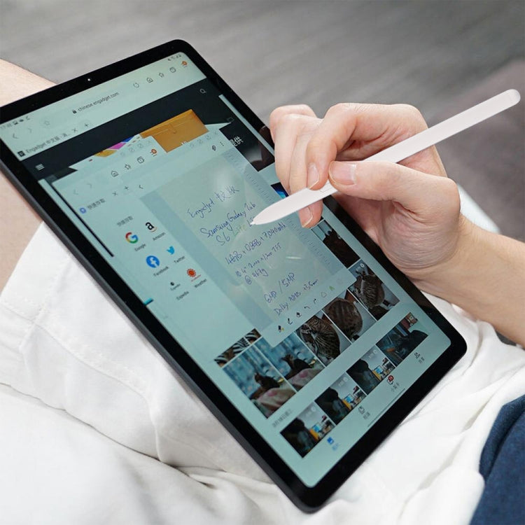 High Sensitivity Stylus Pen For Samsung Galaxy Tab S7/S7+/S7 FE/S8/S8+/S8 Ultra/S9/S9+/S9 Ultra/S10/S10+/S10 Ultra (White) - Stylus Pen by buy2fix | Online Shopping UK | buy2fix