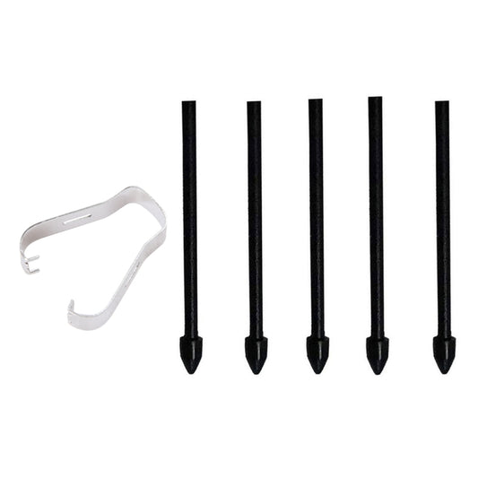 6 in 1 Universal Stylus Pen Replacement Pencil Tips For Samsung Galaxy Tab S8 / S7 / S6 / Galaxy Note20 / Note10 / S23 Ultra / S22 Ultra(Black) by buy2fix