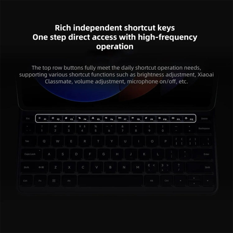 Original For Xiaomi Pad 6S Pro Keyboard Protective Leather Case (Black) - Xiaomi Keyboard by Xiaomi | Online Shopping UK | buy2fix